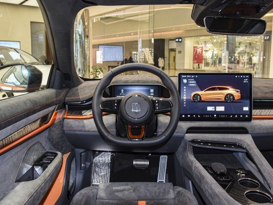 Autovettura elettrica a sospensione indipendente a doppia spalla 2024 Zeekr001 You100kwh AWD Nero Arancio